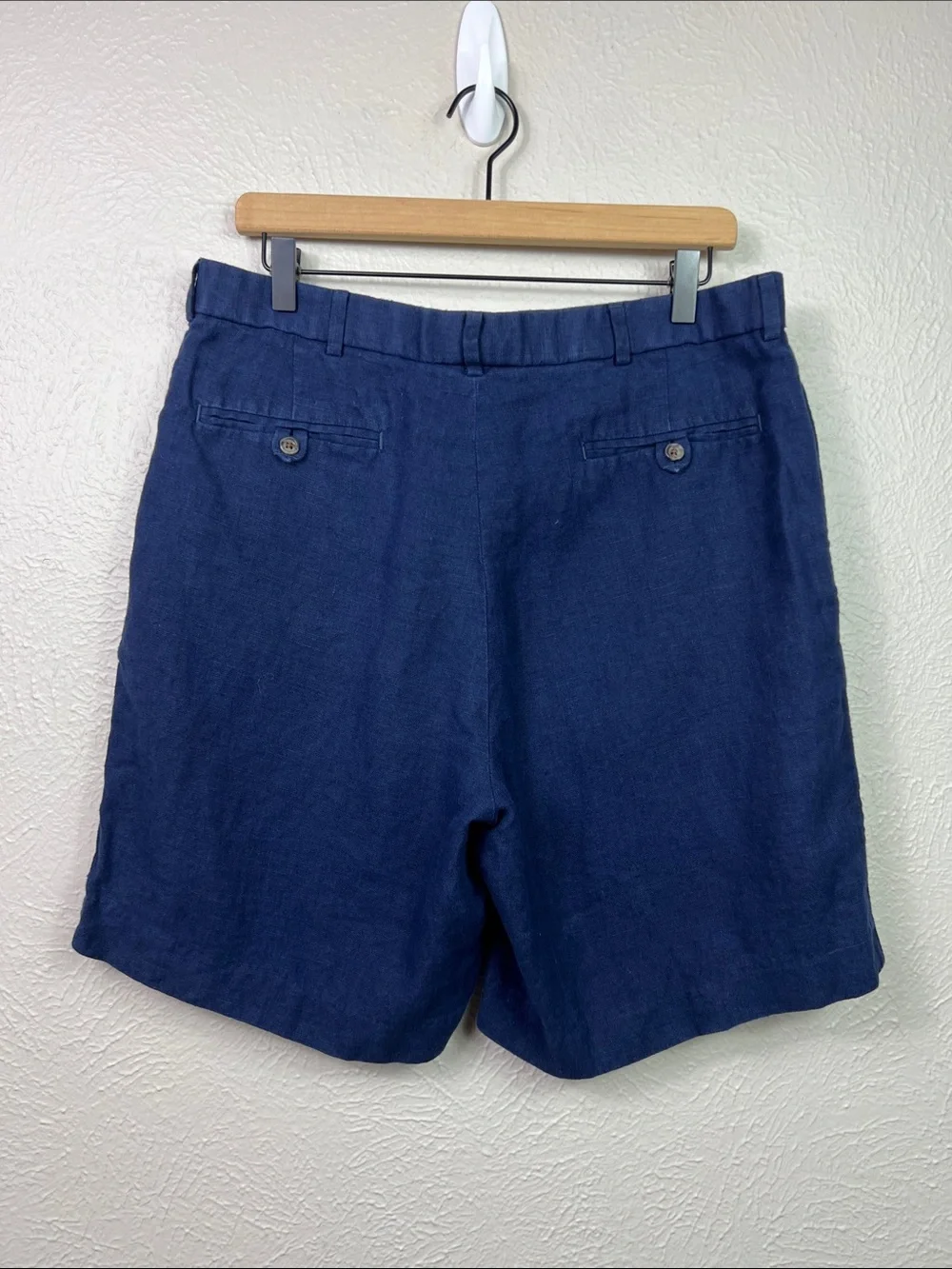 Polo Ralph Lauren Linen Navy Blue Shorts 34